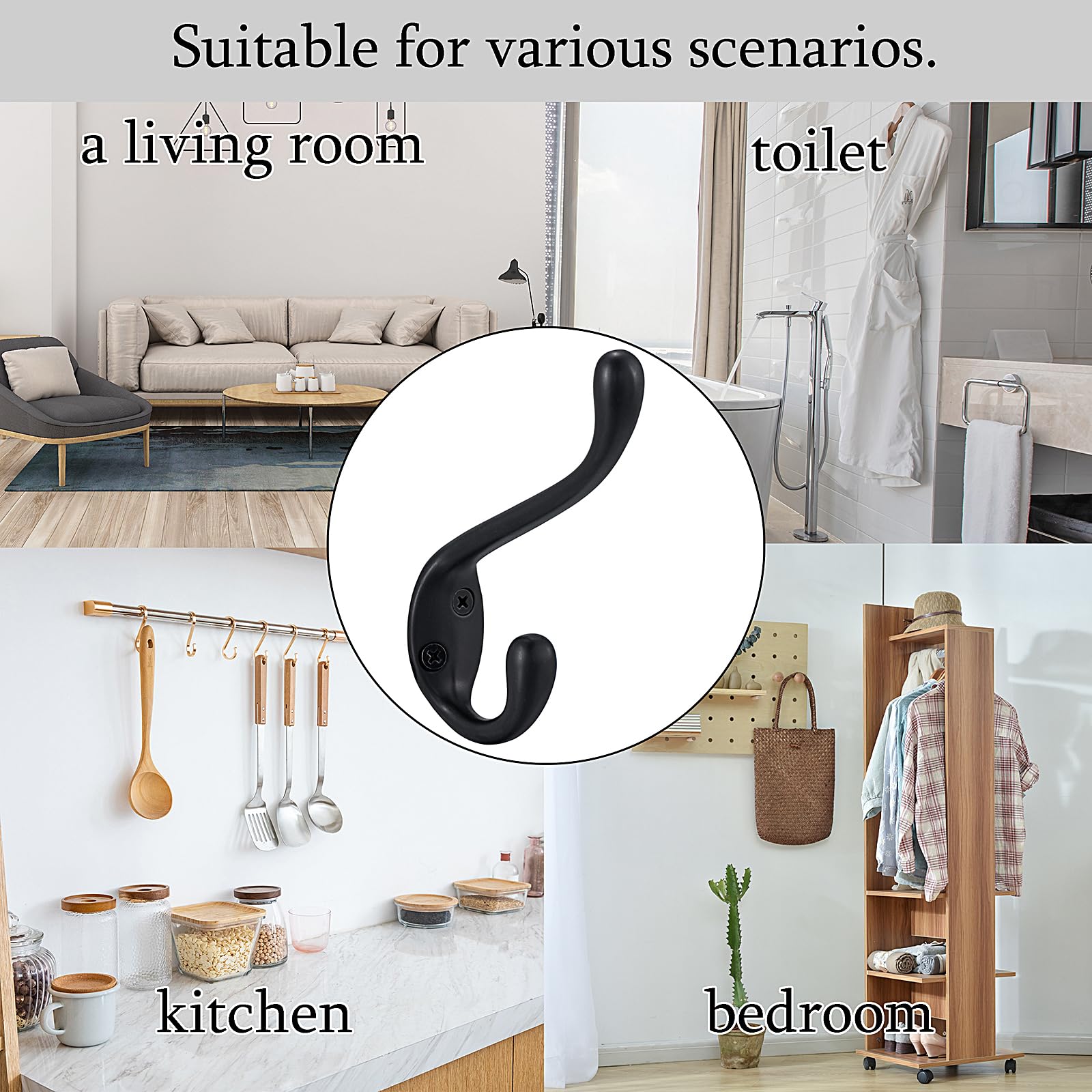 Jukzi aluminum alloy construction resists rust in any space.