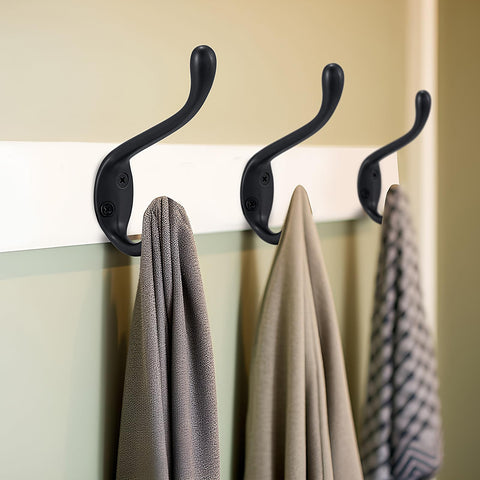Jukzi space-saving mounting fits entryways, bathrooms, and garages.
