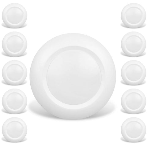 JULLISON 10-pack 4-inch round LED disk light for energy-efficient ceiling illumination