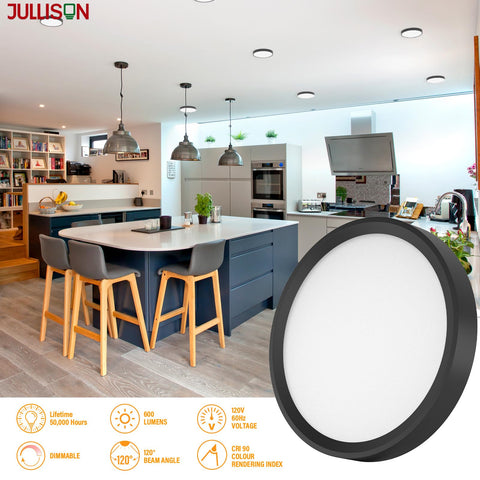 JULLISON four-pack LED downlights for consistent multi-room lighting.