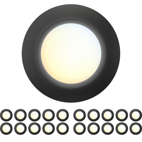 JULLISON 6-inch LED disk light, front view showing low-profile design and even glow