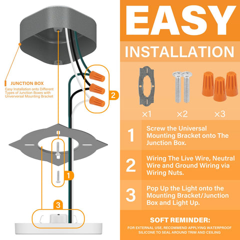 JULLISON dimmable 120V 10W 600lm downlight for energy-saving mood lighting.