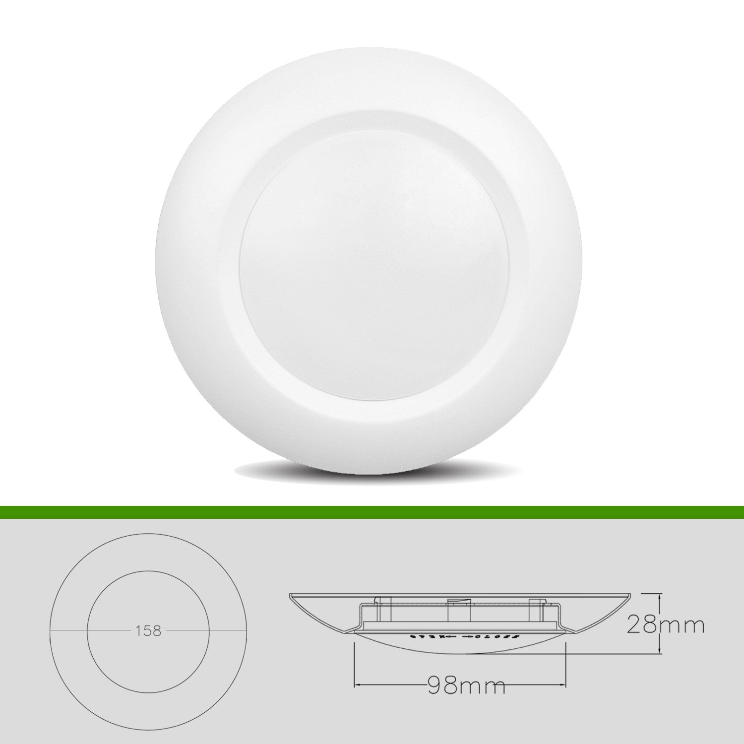 JULLISON DOB design LED disk light with CRI80 for accurate colors