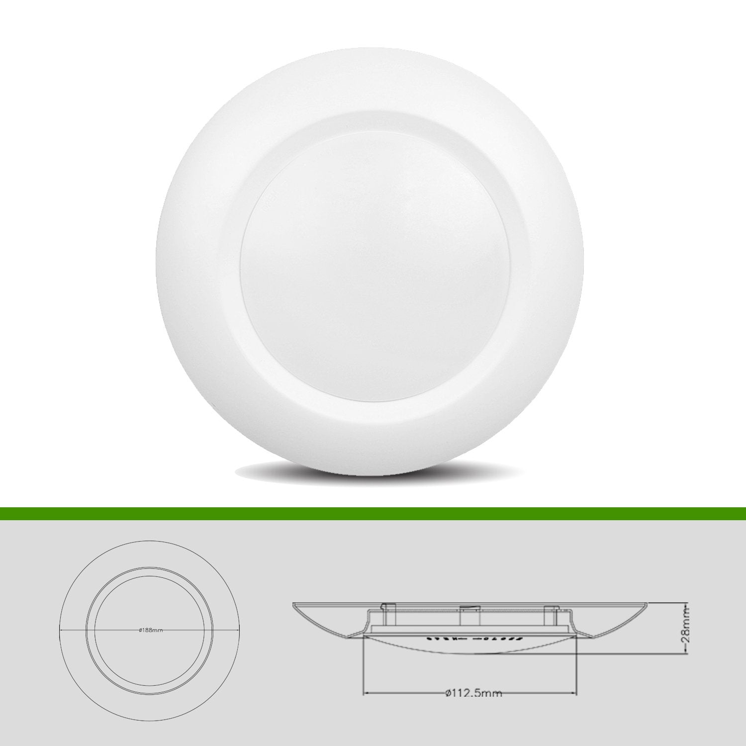 JULLISON LED disk light 6in driverless installation shows easy, low-profile retrofit.