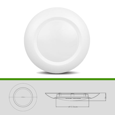 JULLISON LED disk light 6in driverless installation shows easy, low-profile retrofit.
