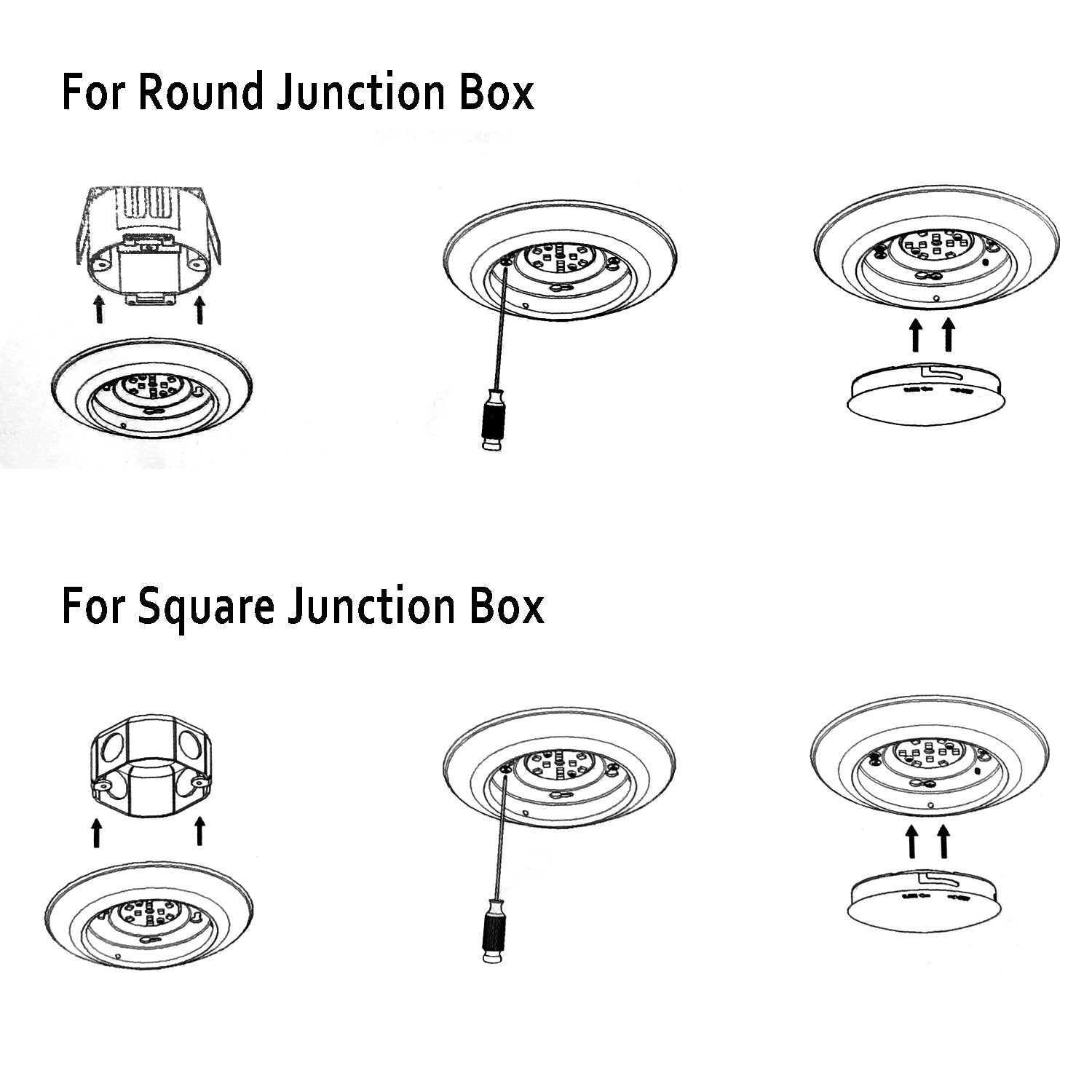 JULLISON LED disk light ETL-listed for safety and reliable performance.