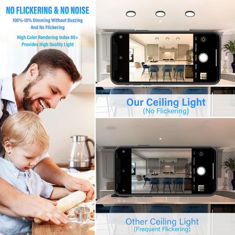 JULLISON wet-location rated ceiling light suitable for kitchens and bathrooms.