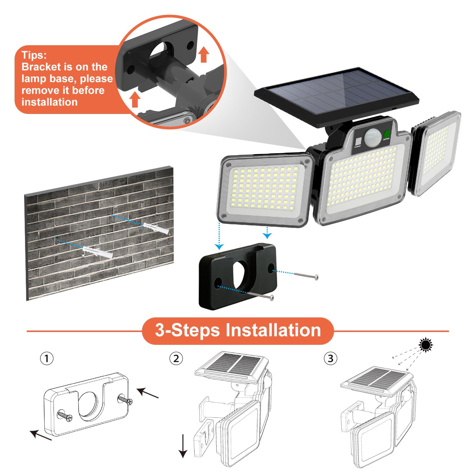 JumJam waterproof outdoor light suitable for yard, patio, and garage.