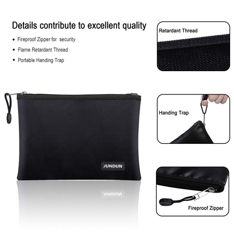 JUNDUN fireproof bag seamless bottom prevents leaks and heat transfer