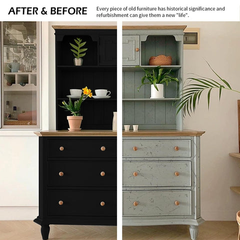 Indoor-outdoor versatility for Jungarian furniture paint on cabinets and tables.
