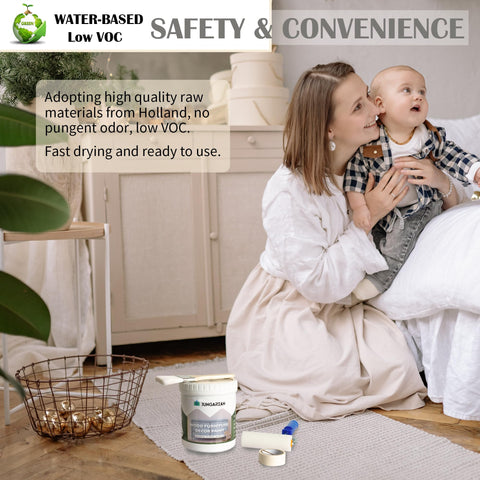 No sanding needed due to strong adhesion and one-step formula by Jungarian.