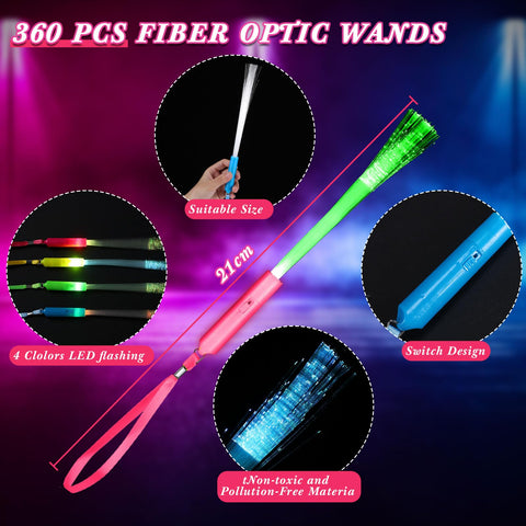 Junkin wands provide steady glow and extended brightness with included batteries