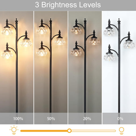 JUNNAI 66.5-inch tall floor lamp base provides stable lighting in home environments.