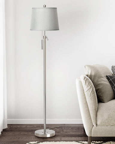 JUNNAI Floor Lamp three-way dimming for customizable brightness during reading.