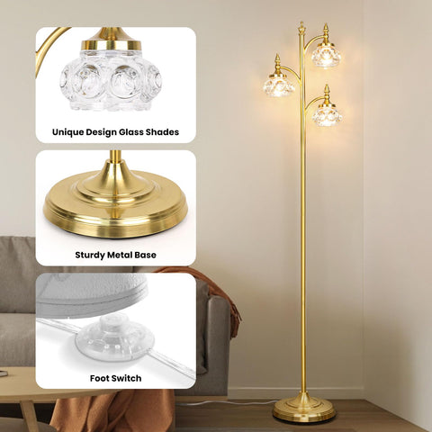 Foot switch on JUNNAI lamp for easy hands-free control