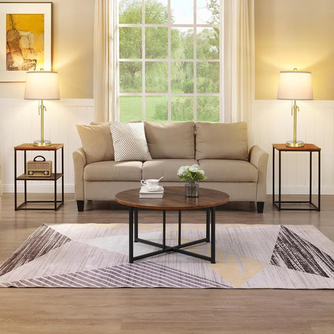JUNNAI gold metal pole adds a premium look to any end table.