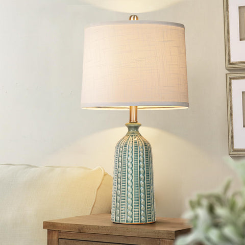 JUNNAI lamp with LED bulb included, warm reading light.