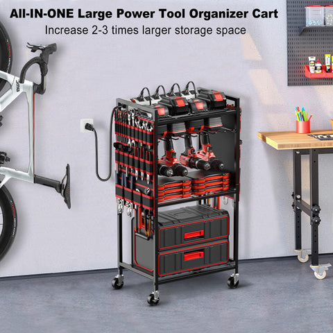 JUNNUJ 34-3x17-7x11-8-inch cart offers spacious storage