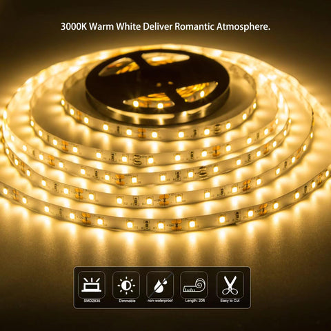 JUNWEN cuttable LED strip shows 3-LED cut marks for customization