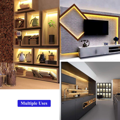 JUNWEN LED strip installed under cabinet for accent lighting