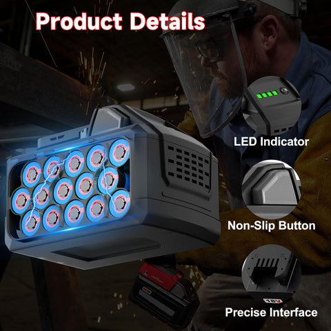 Junwood battery protective casing reduces wear and protects tools.