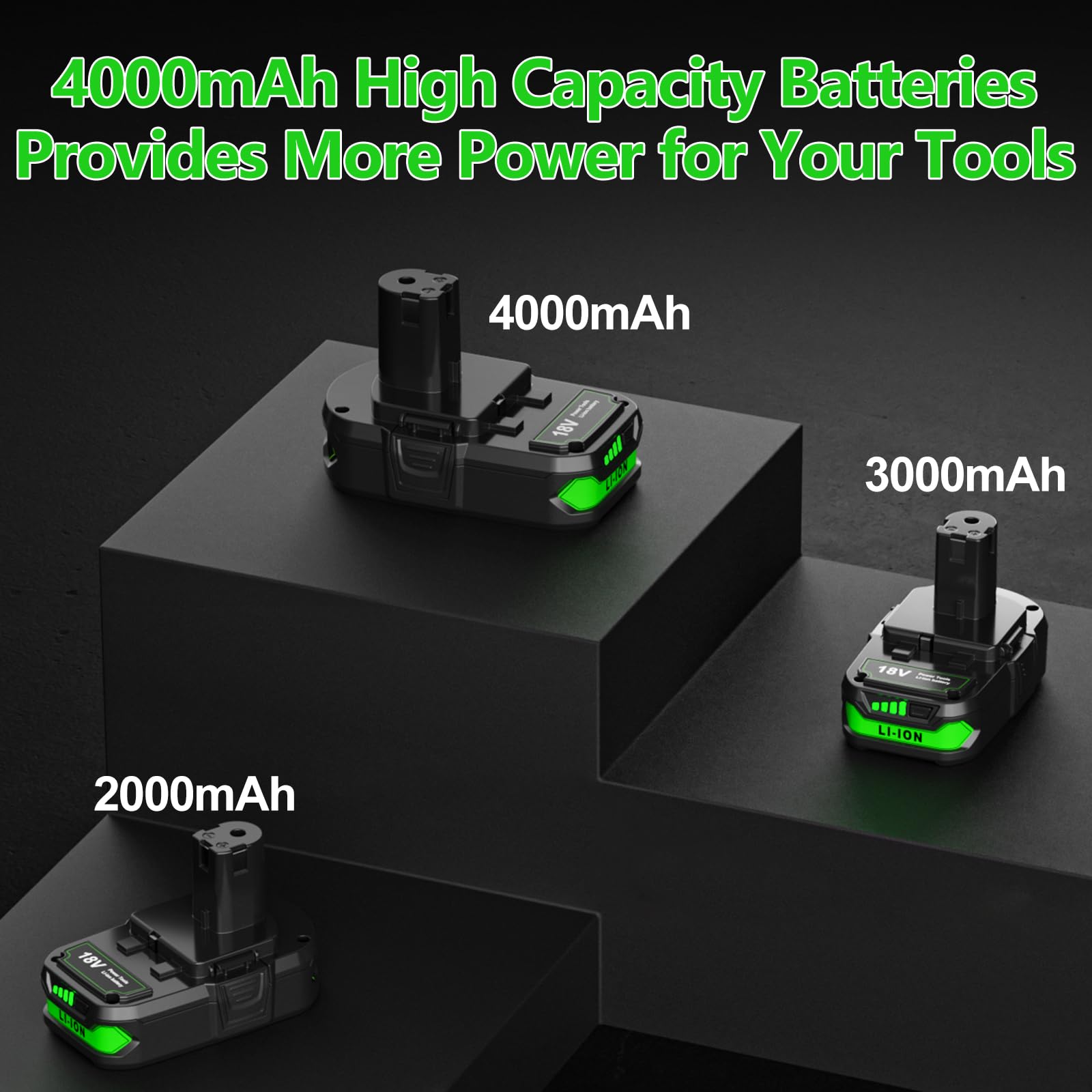 JUNWOOD LED indicator on the battery helps track charge