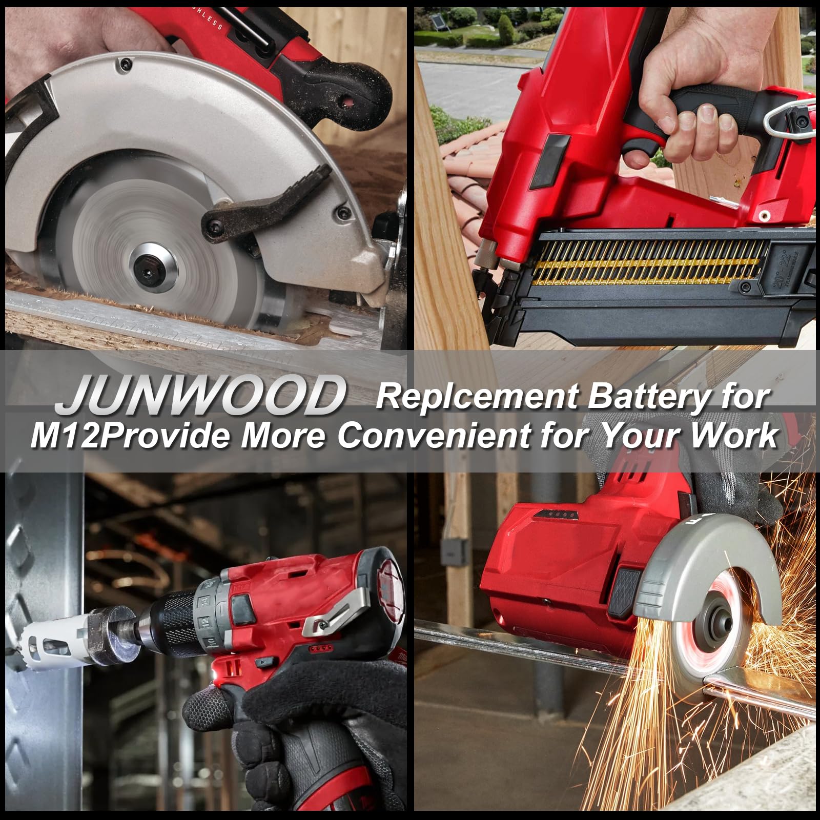 JUNWOOD battery showing sleek form factor and easy grip during use.