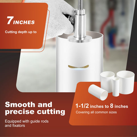 JUNXILPPD 1/4 inch hex shank connects to drill for fast cuts
