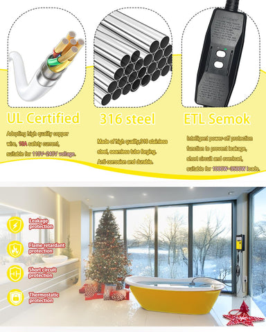 JUPSDDTH GFCI shock prevention plug enhances hot tub safety