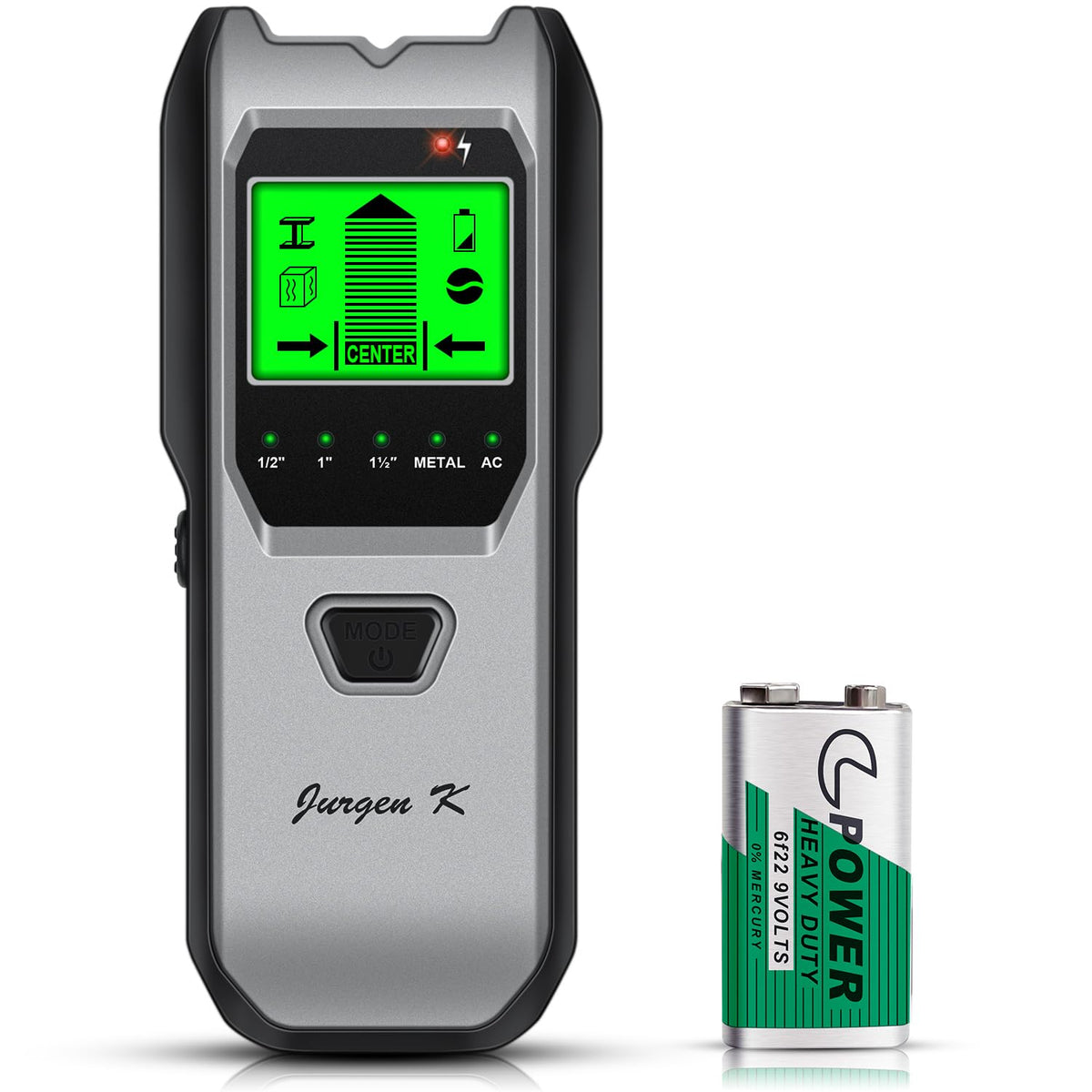 Jurgen K TH530 stud finder with LCD display for precise mounting