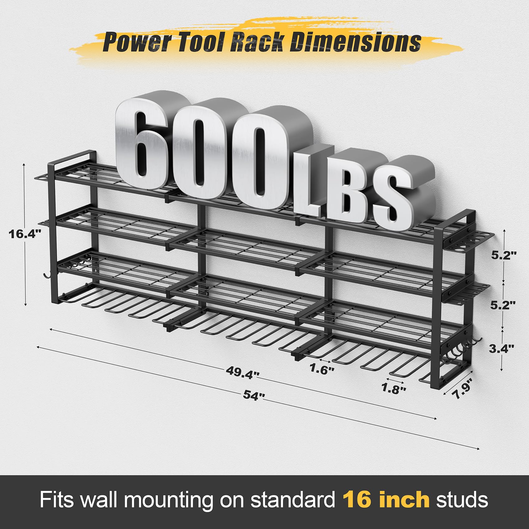 Jusgym 12 drill holders keep bits secure and accessible.