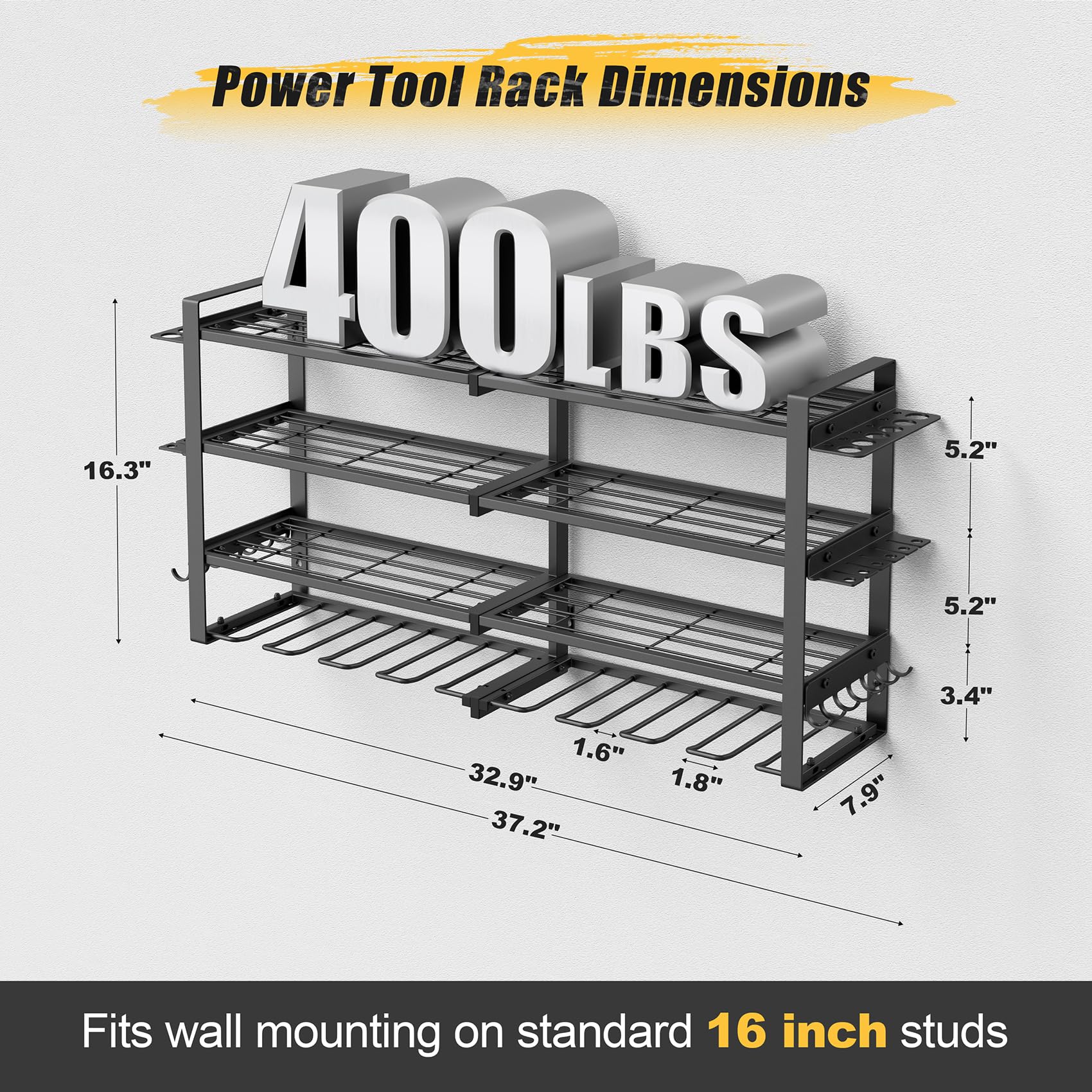 Jusgym 8 drill holders keep cordless tools organized and within reach