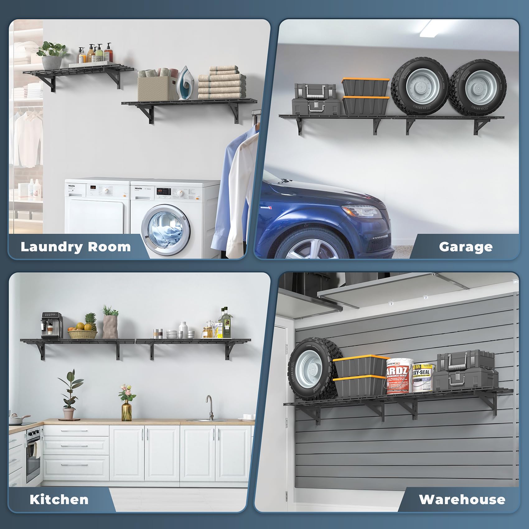 Jusgym anti-rust coating helps durable performance in humid garage environments.