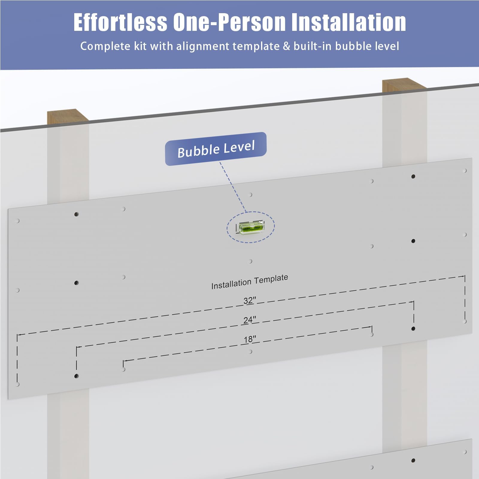 Jusgym easy-installation kit included for quick mounting on walls