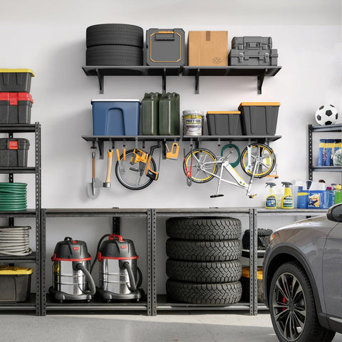 Jusgym enhances garage organization with expansive storage potential