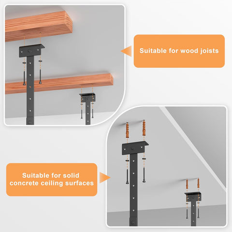 Jusgym rack height adjusts from 17 to 28 inches for flexibility