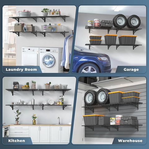 Jusgym open-grid airflow design keeps tires and bins dry and accessible.
