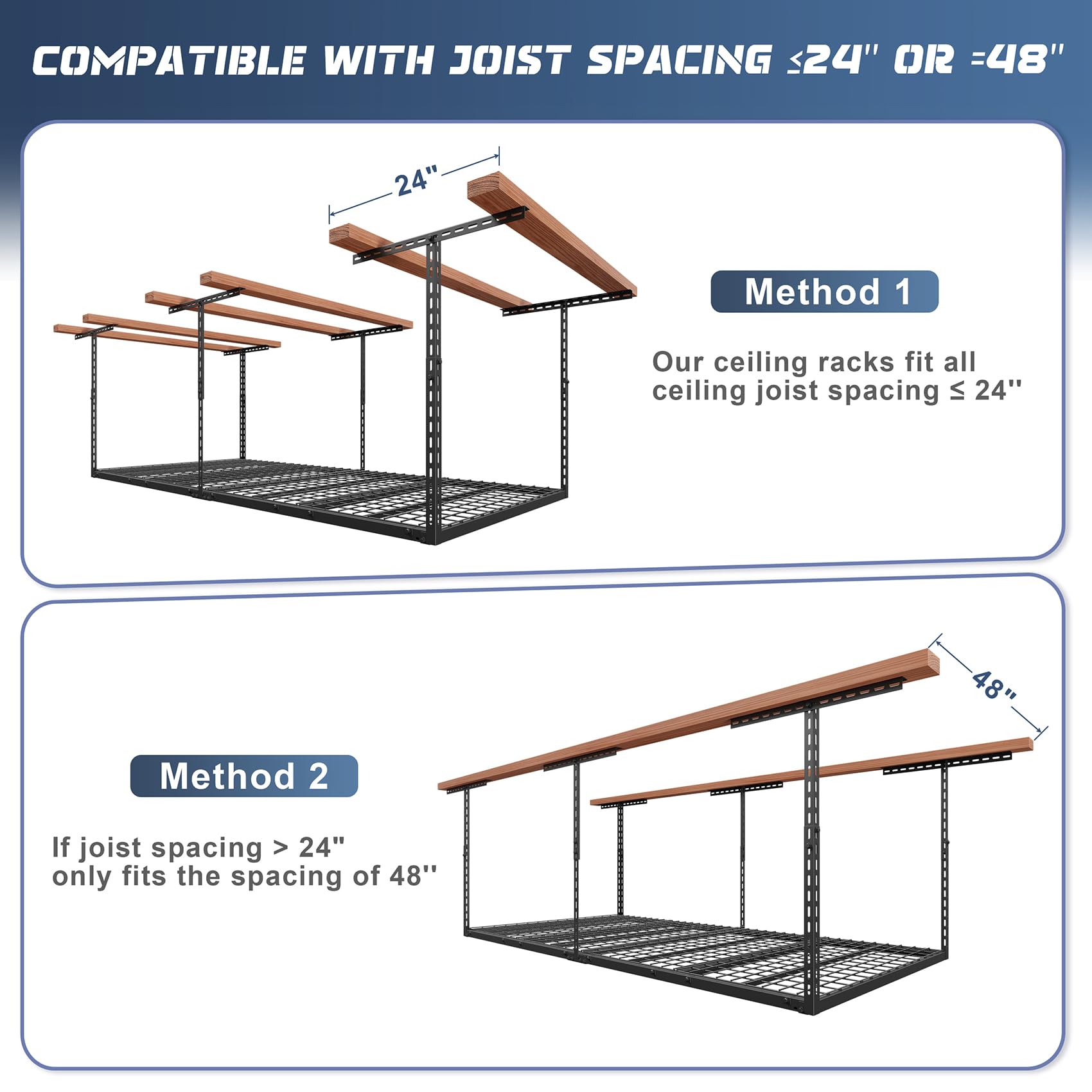 Jusgym stores large tool boxes and seasonal gear neatly