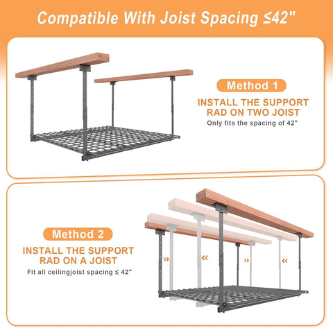 Jusgym warranty and 24/7 support accompany the overhead rack