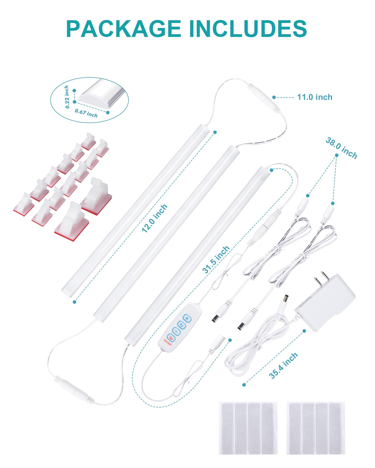 JUSJUBR 3-color temperature option enables warm, neutral, or cool white lighting