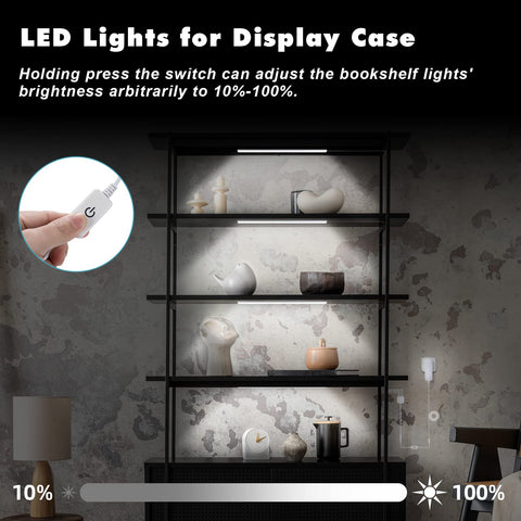JUSJUBR 33 LEDs per bar provide broad, uniform cabinet lighting coverage