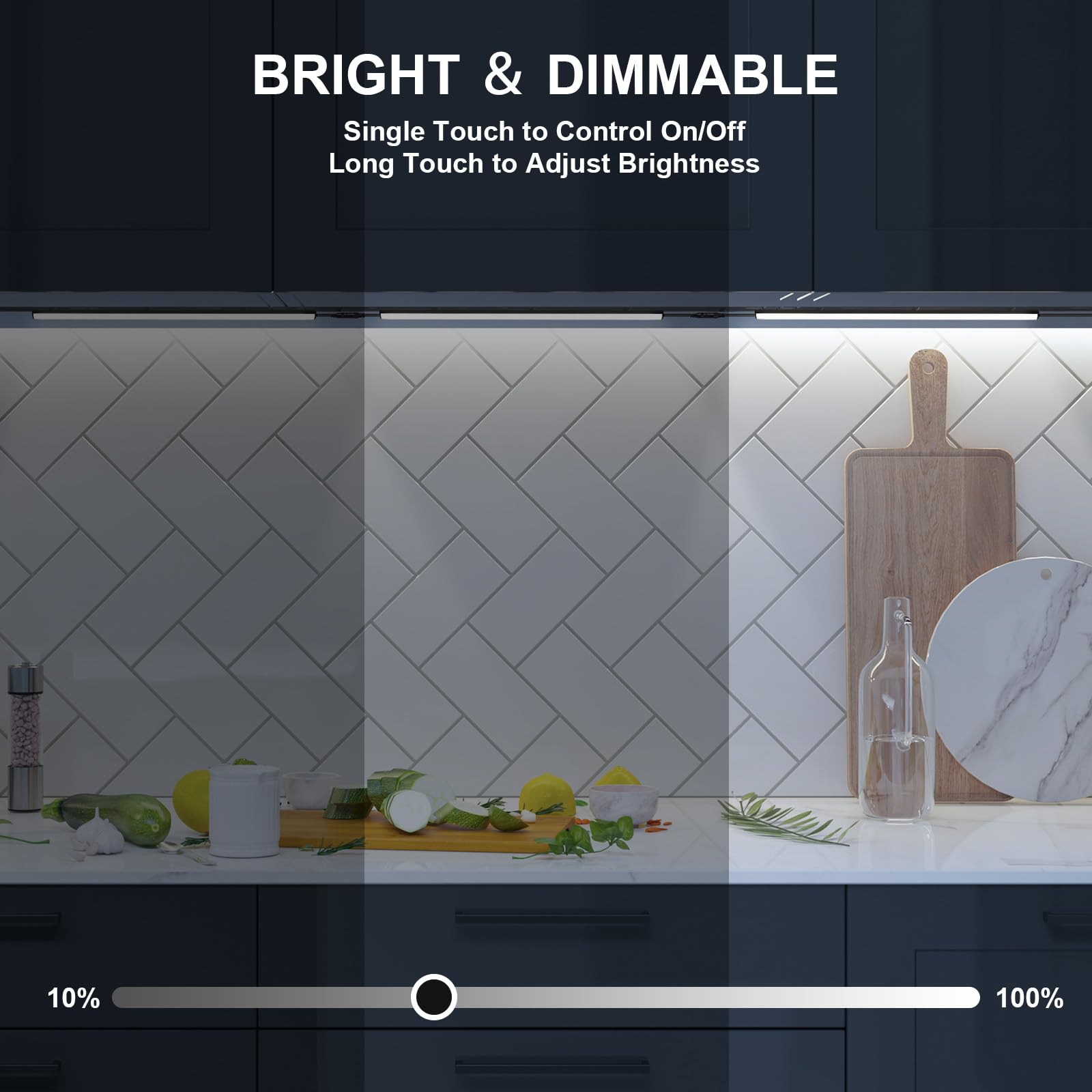 JUSJUBR dimmable kitchen light switch for adjustable brightness