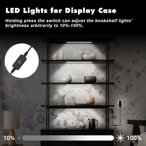 JUSJUBR dimmable LED shelf lights let you adjust brightness to comfort