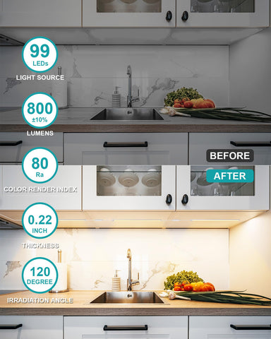 JUSJUBR dimmable under-cabinet light with memory function