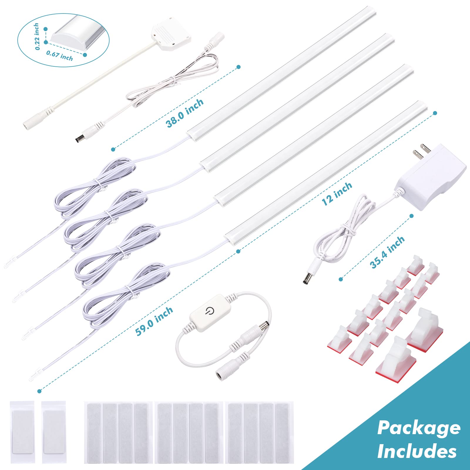 JUSJUBR ideal for display cases, pantries, closets and shelves