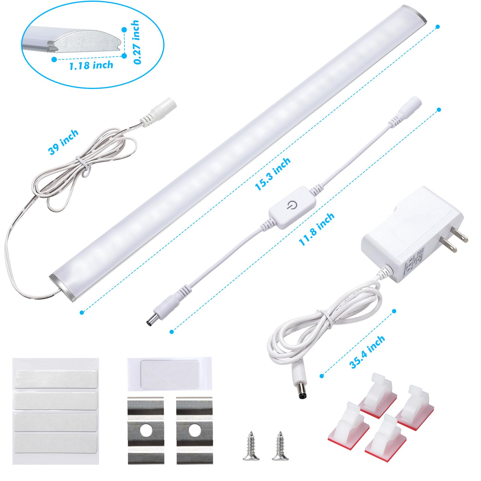 JUSJUBR versatile lighting for kitchen closet and display areas