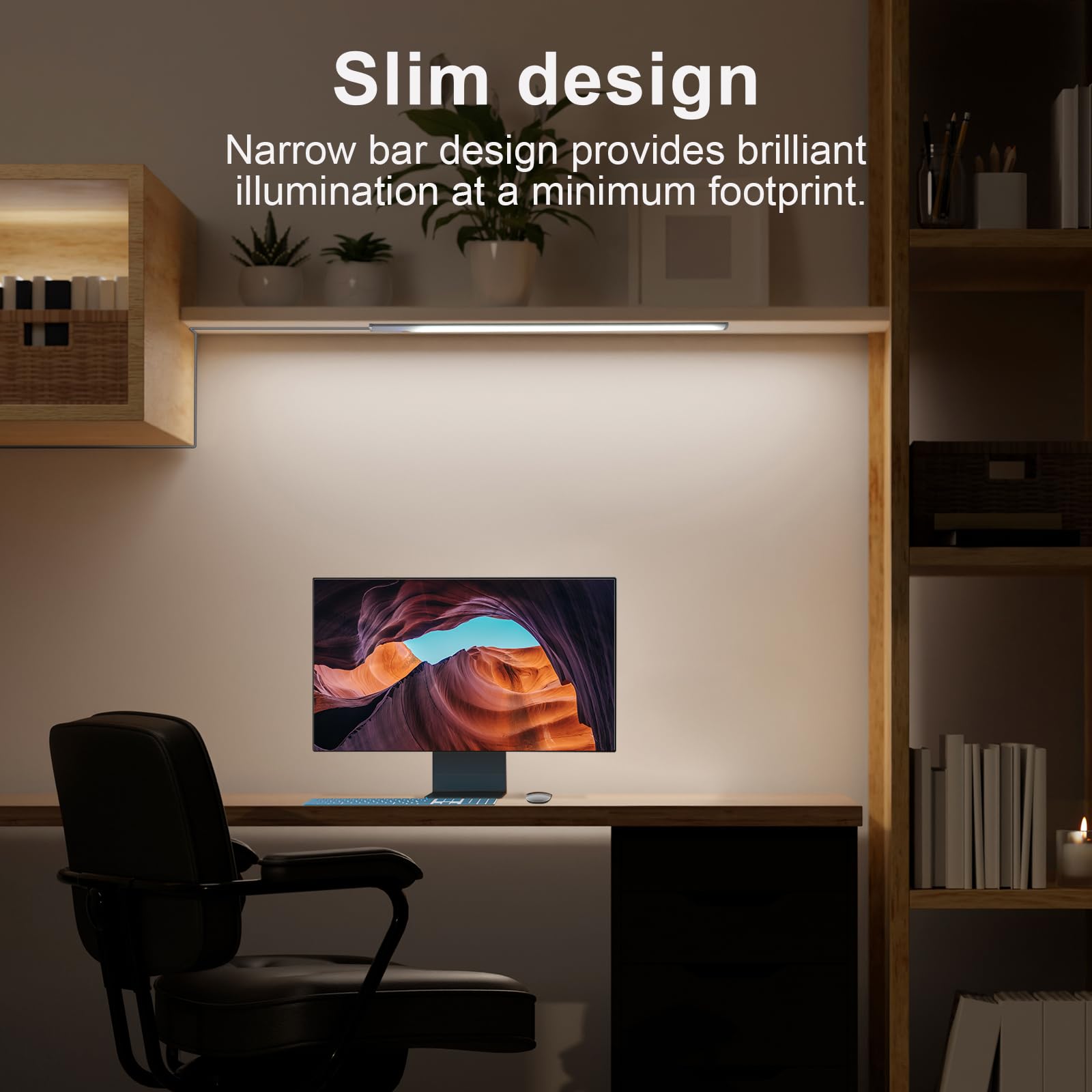 JUSJUBR under-cabinet light with end-mounted touch switch for easy control.