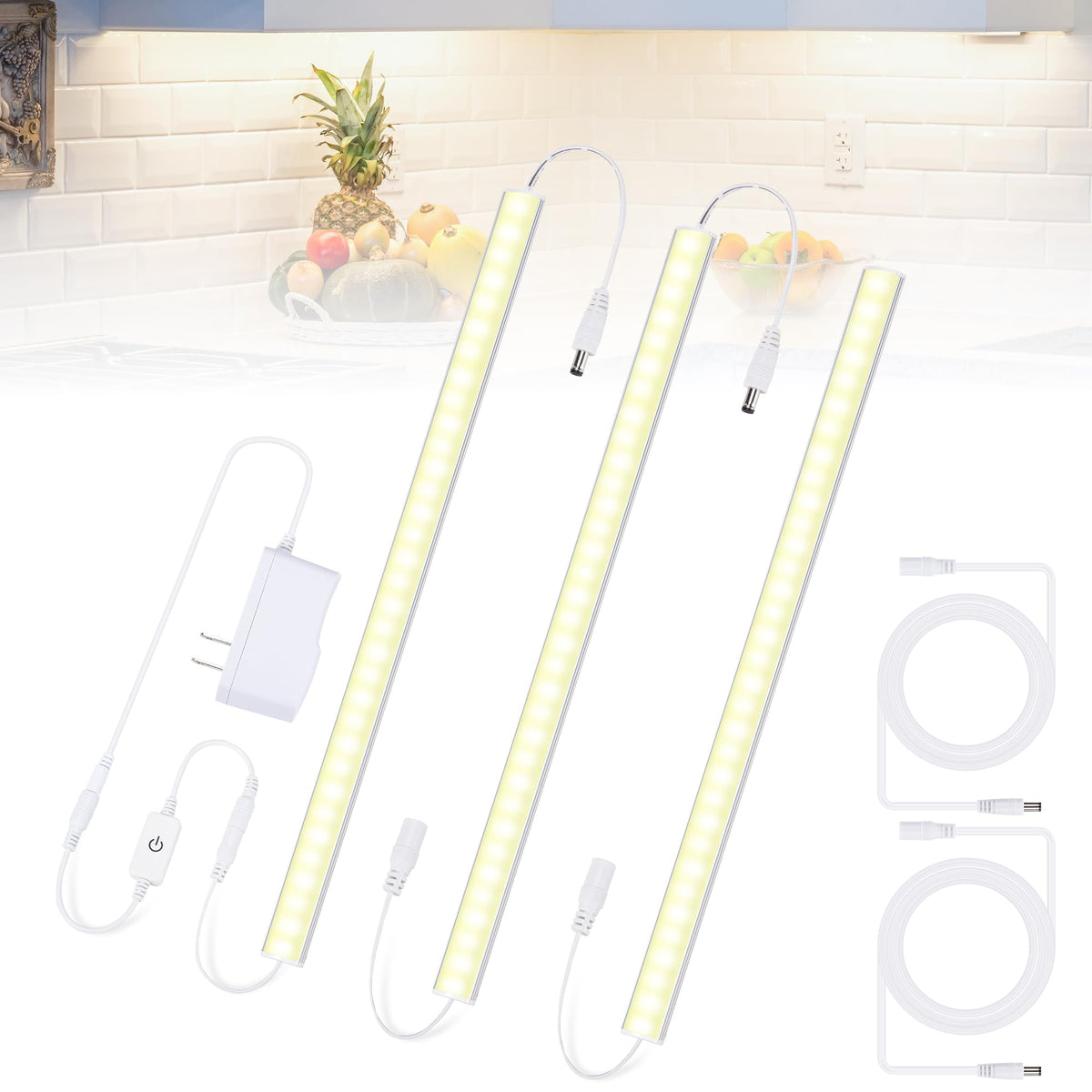 JUSJUBR under-cabinet light 12in assembly offers easy, no-drill installation for bright kitchen cabinets.