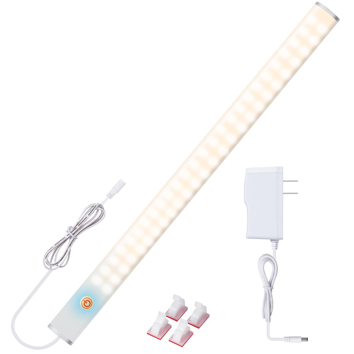 JUSJUBR under-cabinet light 4000K delivers even countertop illumination.