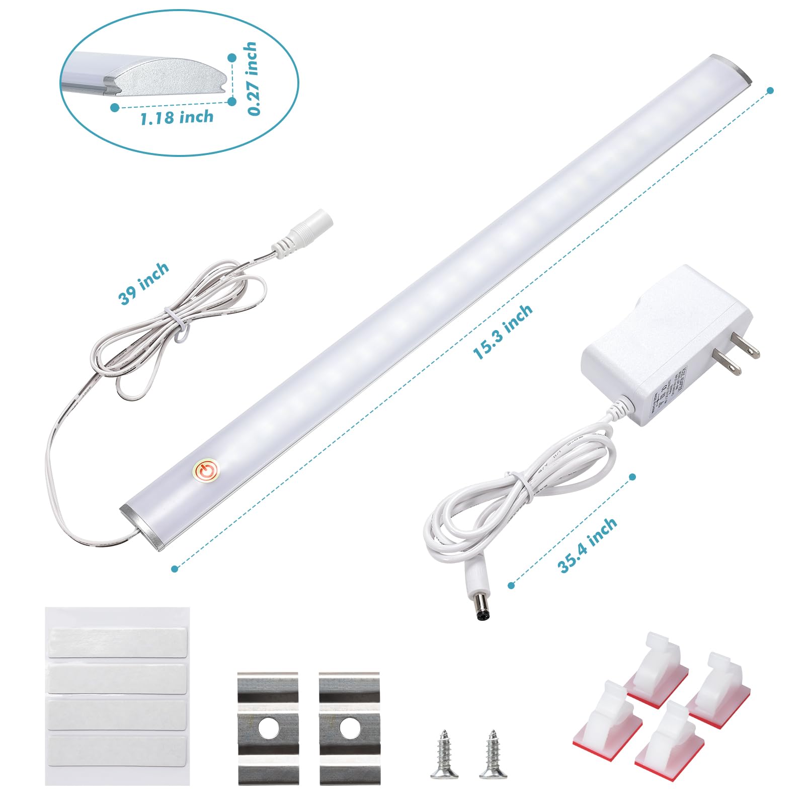 JUSJUBR wide application fits kitchen, closet, desk, and display areas.